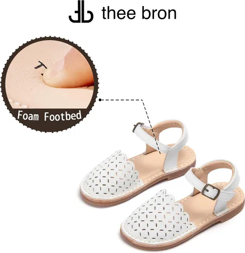 Miniatura 186 de THEE BRON Sandalias cómodas para niñas, zapatos para niños, sandalias rellenas