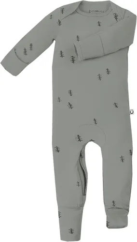 Miniatura 55 de GUNAMUNA Pijama unisex convertible ultrasuave para bebé, mameluco con cremallera para pañales, recién nacido a 24 meses