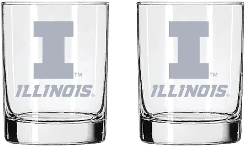 Miniatura 24 de Texas A&M Aggies - Juego de 2 vasos (2 caras), acabado satinado, roca (o whisky)