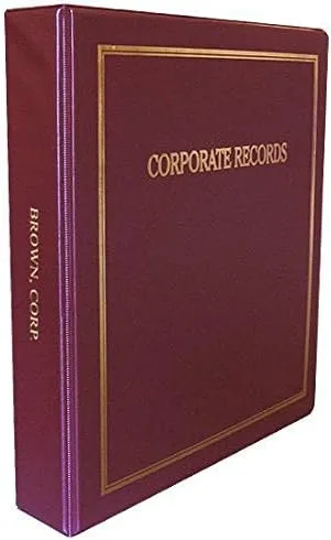 Miniatura 3 de Corpkit personalizado Hotstamp Thriftkit Corporate Kit con actas impresas y estatutos/acuerdo operativo, carpeta, funda, sello corporativo, Negro