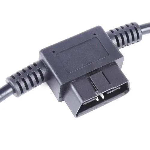 Miniatura 3 de Elecbee OBD2 16 Pin macho a doble 16 pines hembra tipo T Cable de paso 0.1M, compatible con la mayoría de los coches modernos