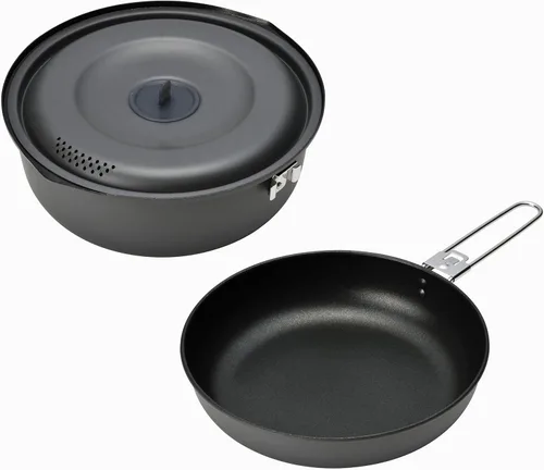 Snow Peak Juego de cocina de aluminio anodizado duro 1500