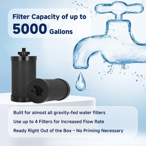 Miniatura 5 de Reemplazo de filtro 2387 Pro, certificado NSF/ANSI 42 para reemplazo de filtro de agua Alexapure, capacidad de rendimiento de 5,000 galones