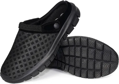 Miniatura 7 de Hsyooes Zapatos de jardín para hombre y mujer, zapatos de jardín de malla transpirable, antideslizantes, sandalias de playa para exteriores, unisex