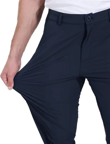Miniatura 5 de Rdruko Pantalones de golf elásticos para hombre, de secado rápido, ligeros, casuales, con bolsillos