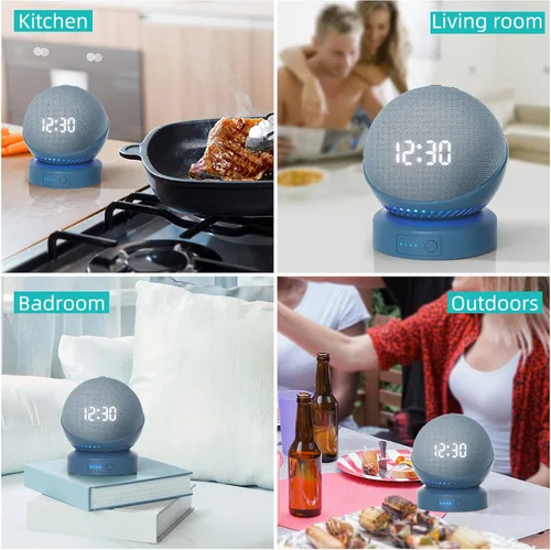 Miniatura 3 de Base de batería para Echo Dot 5ª generación portátil Echo Dot 4ª y Homepod Mini paquete de base de batería, no incluye el altavoz