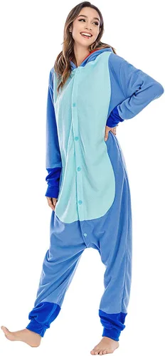 Miniatura 7 de Etoson Stitch Onesie Cosplay Disfraz de Halloween Unisex Animal Pijama