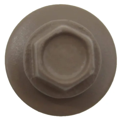 Miniatura 3 de Tornillos de metal para techos n.º 14 x 1-1/2 pulgadas, cabeza hexagonal de arandela de piel de buque Tornillo de techo de chapa metálica. Buckskin