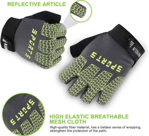 Miniatura 3 de Accmor Guantes deportivos para niños guantes de medio dedo guantes de ciclismo para niños y niñas guantes de pesca para ciclismo campamento pesca