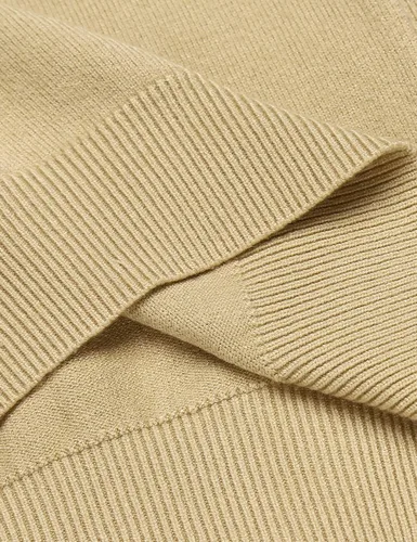 Miniatura 8 de COOFANDY Suéter de cuello alto falso para hombre, ajuste delgado, informal, básico, suéter térmico de punto