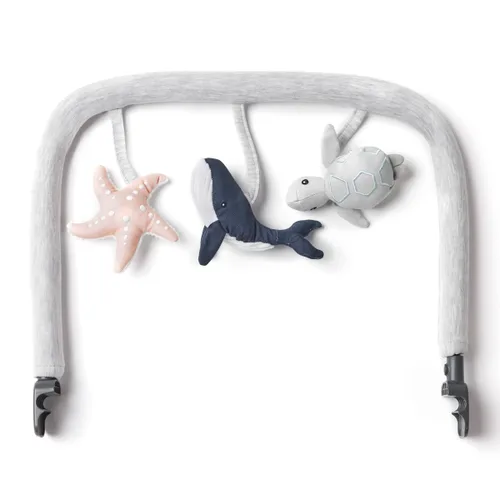 Miniatura 19 de Ergobaby Evolve 3 en 1 Bouncer, Asiento de bebé ajustable de múltiples posiciones, se adapta desde recién nacido hasta niño pequeño, Gris claro