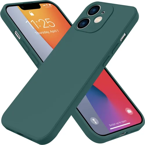 Miniatura 13 de Funda para iPhone 11, funda de goma de gel de silicona líquida, no amarillenta, funda protectora de silicona multicolor, funda protectora Negro