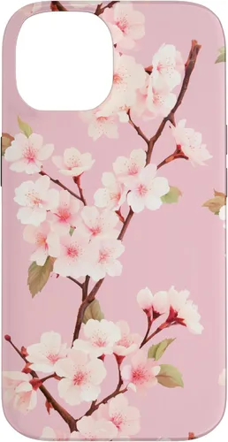 Miniatura 4 de Funda rosa pastel con patrón Japanese Cherry Blossom Floral Flower para iPhone 14 Pro
