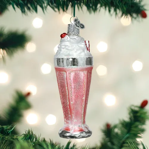 Miniatura 2 de Old World Christmas Adornos: Verano Bebidas Vidrio Soplado Adornos Para Árbol De Navidad, Batido De Leche