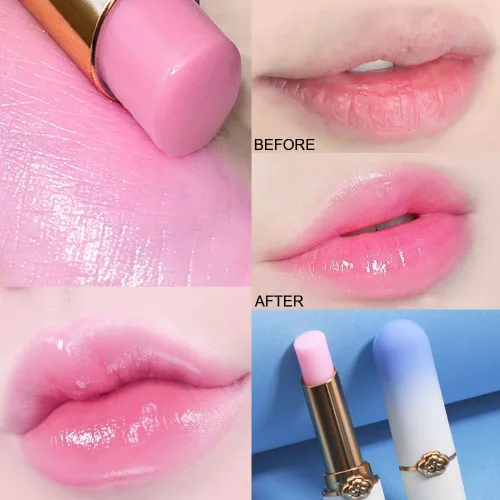 Miniatura 3 de BINGBRUSH 2 Piezas Lápiz Labial Reina que Cambia de Color Arándano, PH Mood de Larga Duración Labiales Brillo Labial Bálsamo Labial Tinte Mágico 2