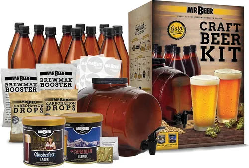 Miniatura 9 de Mr. Beer - Kit de fabricación de cerveza artesanal (2 galones) Juego completo de cerveza casera Kit de fabricación de cerveza para principiantes