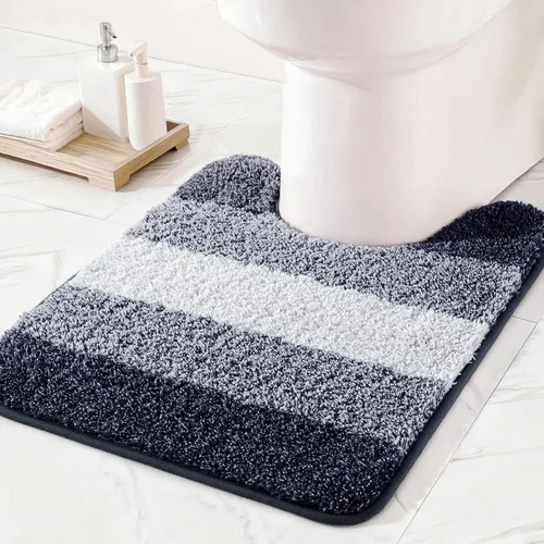 Miniatura 46 de Exclusivo Mezcla Tapetes de baño de 17 x 24 pulgadas, extra suaves, antideslizantes, absorbentes, de microfibra, lavables a máquina, de secado