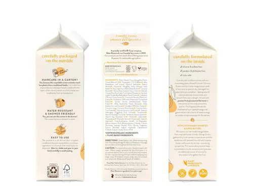 Miniatura 2 de Babo Botanicals - Acondicionador nutritivo de mango e hibisco, para cabello seco, dañado y tratado con color, hidrata y suaviza, cartón resistente