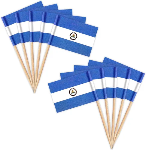 Miniatura 34 de ZXvZYT Banderas de palillos de dientes cubanos con bandera de Cuba, decoración pequeña para cupcakes de Cuba, decoración de frutas y cóctel