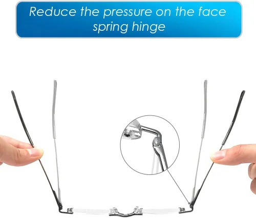 Miniatura 6 de LUFF 2 Pack Mini Reading Glasses Upgrade Portable Readers Unisex w/Unique Pen Clip Case