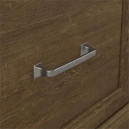 Miniatura 5 de kathy ireland Home by Bush Furniture Woodland - Banco pequeño para zapatos con cajón, 24 pulgadas, color marrón ceniza (WDS124ABR-03)