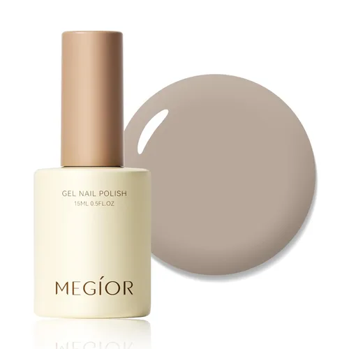 Miniatura 57 de MEGIOR Esmalte de uñas de gel blanco de 0.5 fl oz, color blanco antiguo, secado con luz UV, esmalte de gel francés, arte de uñas, salón de manicura