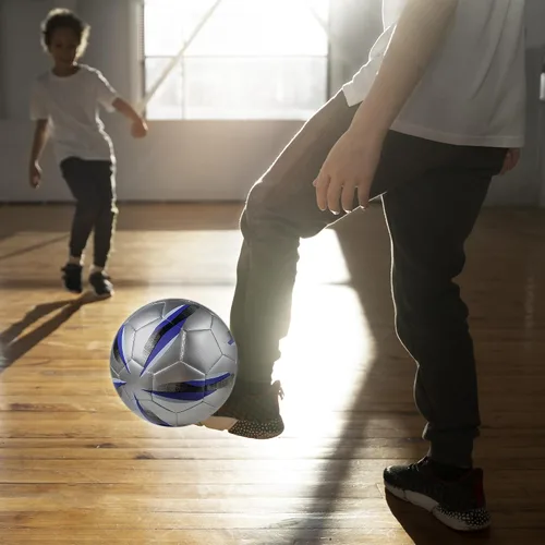 Miniatura 8 de TPU Futsal Ball Size 4 – Low Bounce Indoor Soccer Ball Training, Reinforced Stitching, Youth and Adult