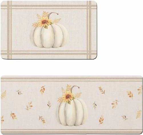 Tapete de baño de calabazas de Acción de Gracias, antideslizante, de secado rápido y absorbente, de tierra de diatomeas, para ducha, fregadero de