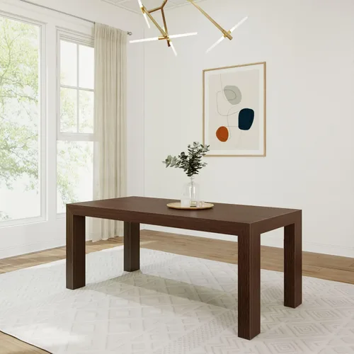 Miniatura 20 de Plank+Beam Mesa de comedor de 48 pulgadas, mesa de cocina de madera maciza de 48 pulgadas, mesa de comedor rectangular para comedor, oficina