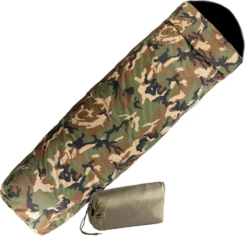 Mil-Tec Trilaminate - Funda para saco de dormir resistente al agua, ligera, transpirable, para exteriores, camping, senderismo, corte generoso, con