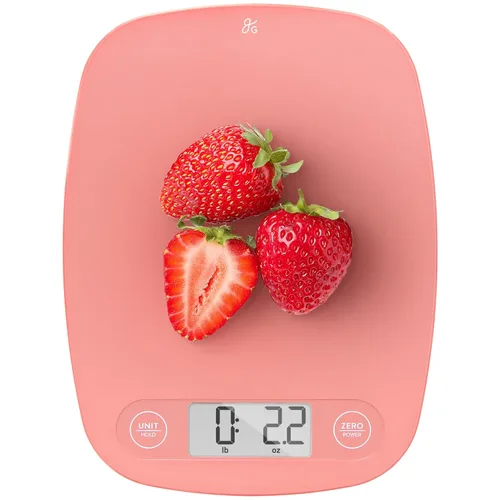 Miniatura 16 de Greater Goods Báscula de alimentos – Báscula digital de cocina, precisión de 1g (0.035 oz), tara fácil y conversión rápida, diseño compacto delgado