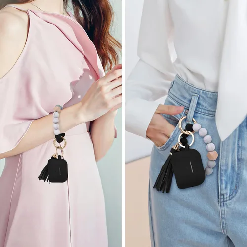 Miniatura 6 de Filoto - Estuche para AirPods Pro de 2ª generación 2022, funda protectora de silicona bonita con llavero de pulsera y accesorios para Apple AirPods
