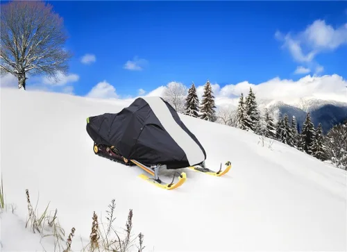 Miniatura 8 de Funda remolque para moto de nieve de 600 Denier compatible con el trineo de máquina de nieve Polaris Model 800 RMK Assault 155 LE 2014-2018.