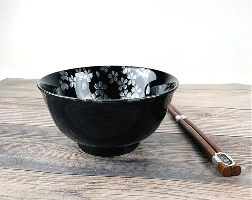 Miniatura 8 de JapanBargain 4689 - Juego de 2 cuencos y palillos de porcelana japonesa, cuencos de arroz y tazones de sopa, caja de regalo, fabricado en Japón