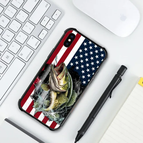 Miniatura 16 de DAIZAG Compatible con iPhone 13 Pro Max, Funda de TPU Protectora Anti-Arañazos Todo En Uno, Fundas para Hombre Mujer - Motivo de Madera Americana