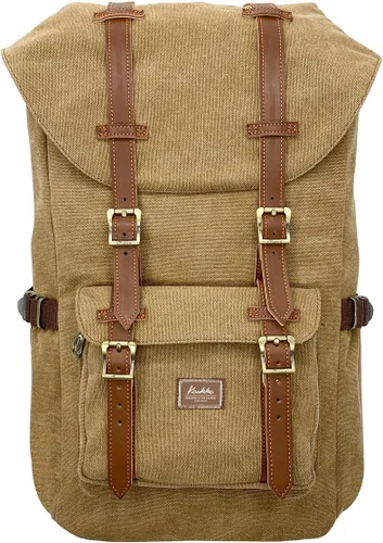 Miniatura 27 de Mochila para laptop Kaukko, senderismo y campamentos, mochila universitaria grande casual, mochila de hombro con capacidad para una laptop y Nailon
