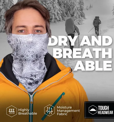 Miniatura 4 de Tough Headwear Pasamontañas de invierno, máscara de esquí resistente al viento y cubierta facial de invierno para hombres y mujeres, máscara facial