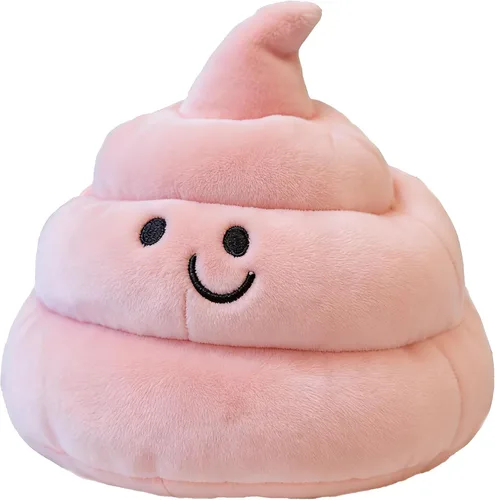 Miniatura 8 de Encantadora caca de simulación de peluche, regalos de parodia, almohada decorativa divertida 3D (10 pulgadas, blanco)