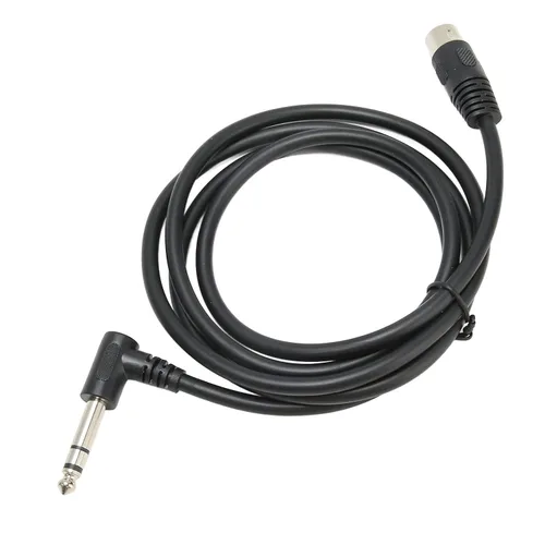 Miniatura 9 de Goshyda Cable de 1/4 de pulgada a DIN de 5 pines, 90 grados 0.250 in macho a MIDI 5pin macho TRS cable de audio estéreo para altavoz, amplificador