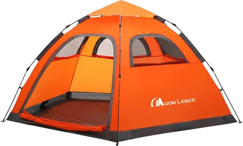 Miniatura 10 de Moon Lence Tienda de campaña instantánea desplegable para 4 a 5 personas, tienda de campaña portátil, impermeable, resistente al viento