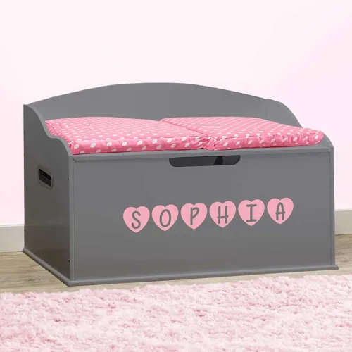 Miniatura 4 de DIBSIES Caja de juguetes personalizada Creative Wonders, serie Signature para niños, 30 x 19.25 x 18 pulgadas, tapa de cierre suave