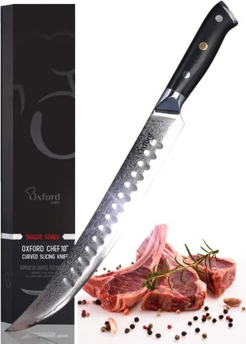 Miniatura 8 de Oxford CHEF Cuchillo de deshuesado (filetear) de 6.5 pulgadas, mejor Damasco, japonés, VG10 Super Steel de 67 capas de acero inoxidable de alto
