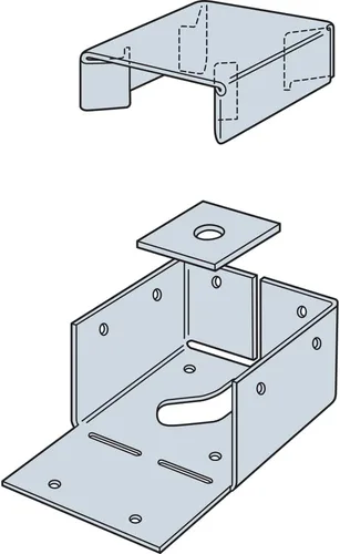 Miniatura 6 de Simpson Strong Tie ABW44Z ZMAX - Base de poste ajustable galvanizada calibre 16, 4 x 4, 10 por caja