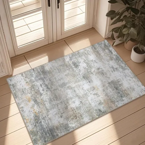 Miniatura 54 de WILLSUN Alfombras lavables de área, alfombras grandes antideslizantes de 5 x 7 pulgadas estilo bohemio para sala de estar, dormitorio, alfombra
