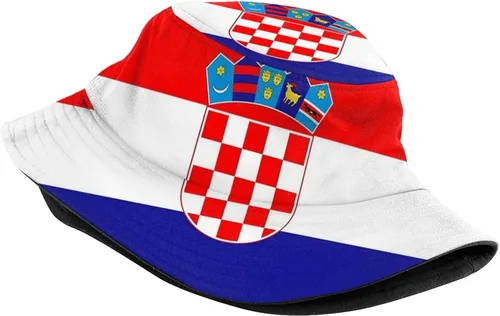 Miniatura 2 de Sombrero de pescador croata con bandera de Croacia, gorra de pescador croata para exteriores para mujeres y hombres Bandera de Croacia-g006