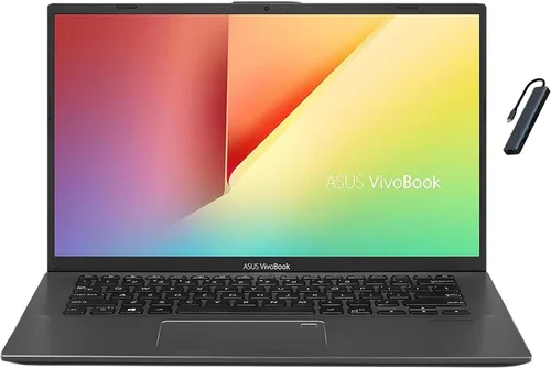 ASUS VivoBook Laptop FHD de 14 pulgadas, AMD Ryzen 7 3700U, 20 GB DDR4, SSD de 2 TB, teclado retroiluminado, lector de huellas dactilares, gráficos