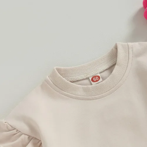Miniatura 5 de MERSARIPHY Mameluco de manga larga para bebé recién nacido, de gran tamaño, con burbujas, ropa neutra de otoño