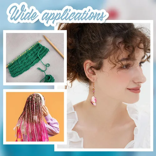 Miniatura 5 de NBEADS Marcadores de Puntadas de Animales, Dijes Marcadores de Puntadas de Crochet de Aleación Esmaltada, Marcadores de Puntadas con Cierre