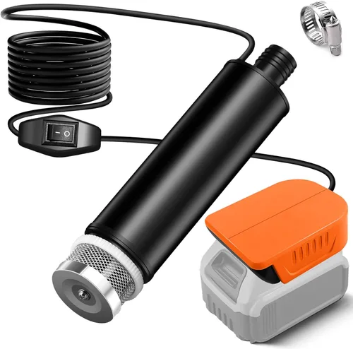 Bomba de agua para batería Dewalt de 20 V XR, bomba sumergible portátil, pequeña bomba eléctrica inalámbrica de transferencia de agua de 500 GPH,