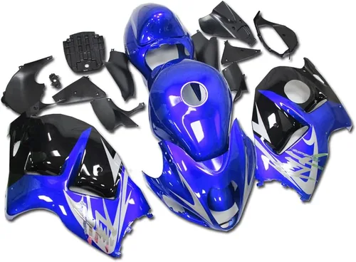 Miniatura 32 de Carenado completo azul mate para Suzuki 1997-2007 GSXR 1300 Hayabusa Gen1 inyección ABS plásticos posventa carrocería kit de carrocería 1998 1999